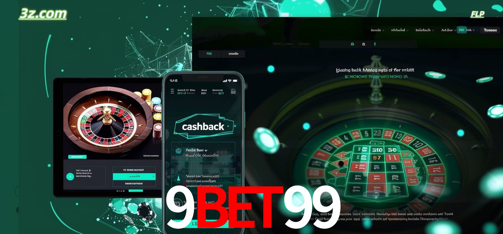 Jogue roleta em dispositivos móveis e desktop com 9bet99